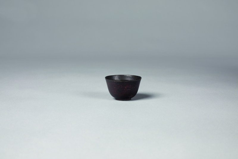 紫檀包银茶杯