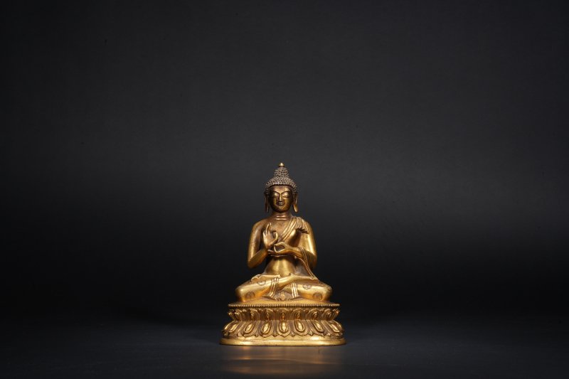 清乾隆 铜燃灯佛