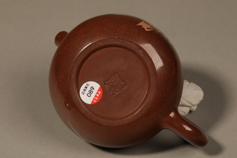 陈绍康 紫陶“茶绿”壶 - 图3