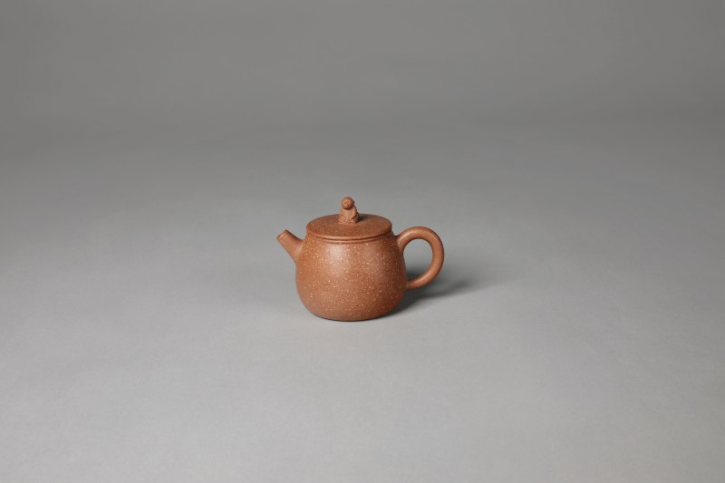 紫砂猴钮茶壶