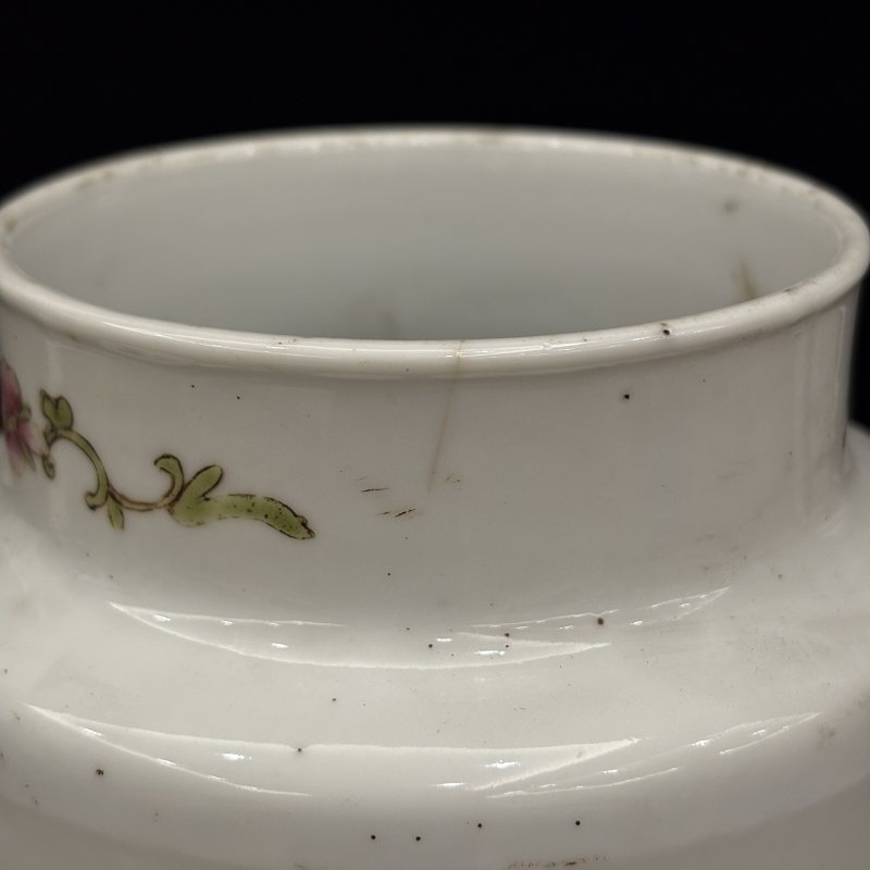 清 粉彩花鸟纹壮罐两件 - 图15