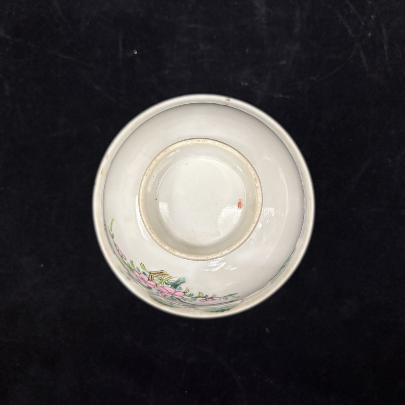 清 粉彩柳燕纹小碗一对 - 图13