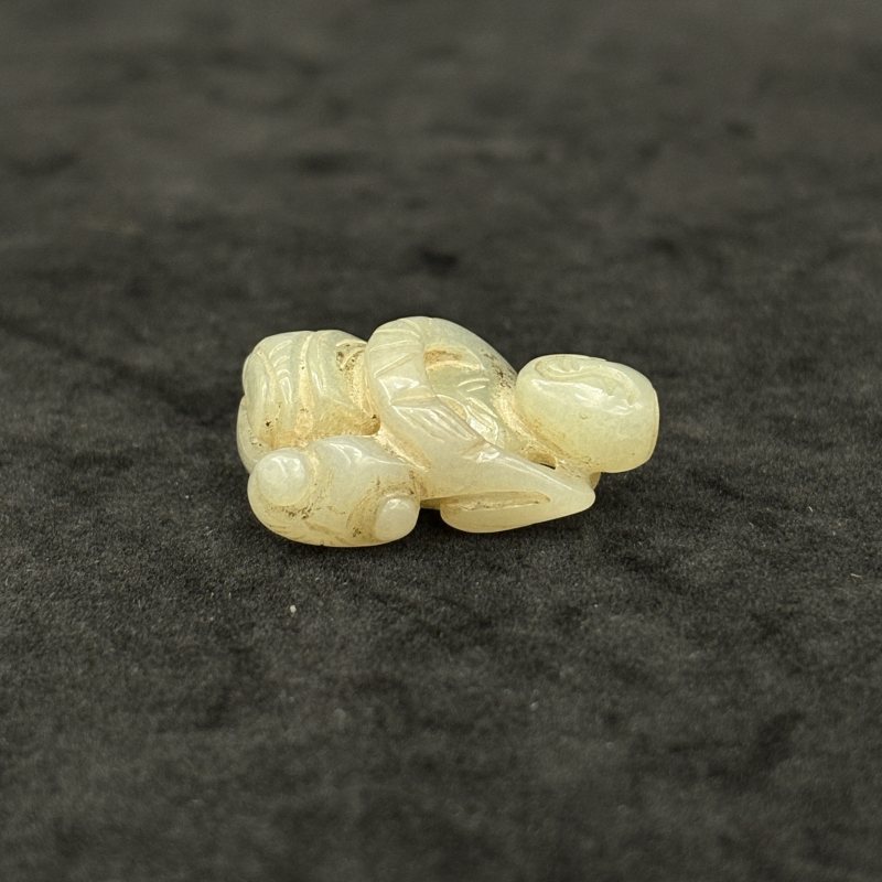 清 白玉童子 白玉鸡两件 - 图13