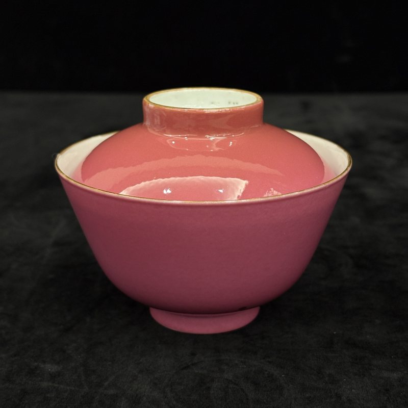清 胭脂红釉茶具一组 - 图73