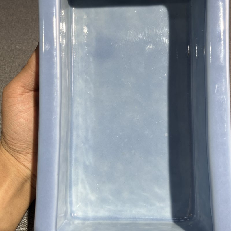 清晚期天晴釉四方水仙盆 - 图7