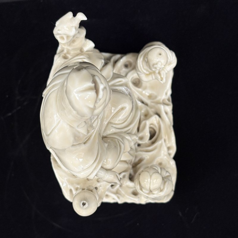 明 德化窑善财童子龙女拜观音像 - 图10