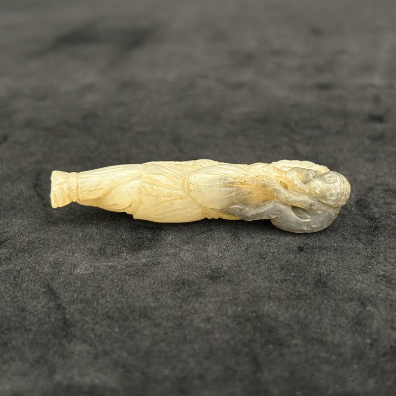 清 白玉羊 白玉仕女 白玉凤一组 - 图8