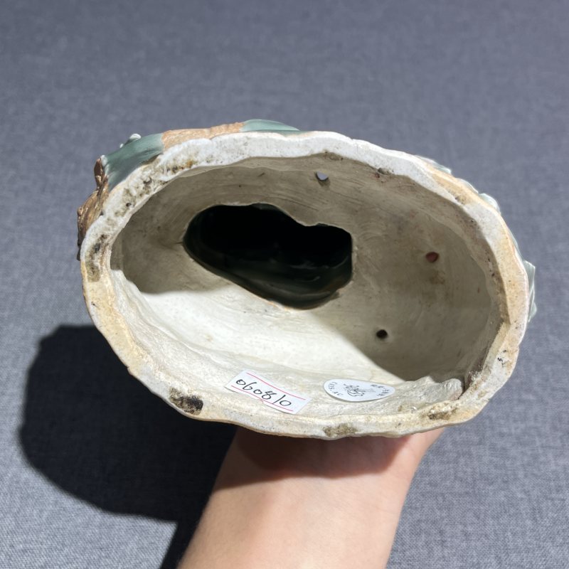 清早期龙泉窑和合二仙摆件 - 图18
