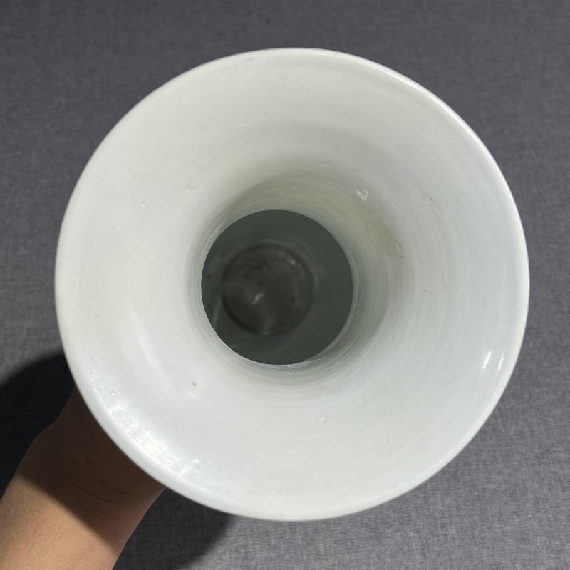 清康熙青花山水风景凤尾尊 - 图10