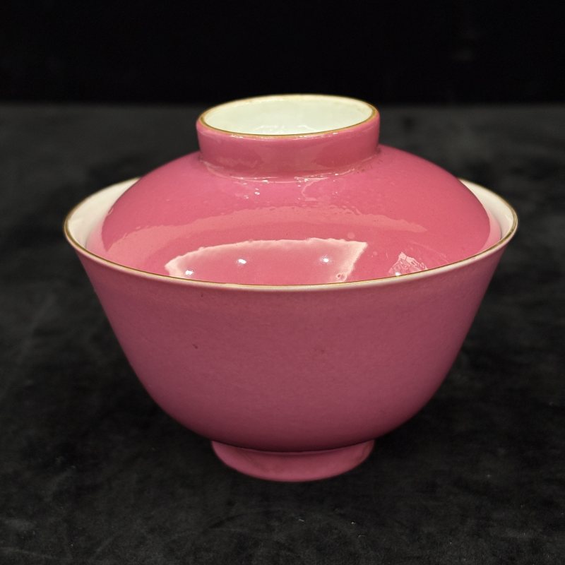 清 胭脂红釉茶具一组 - 图79