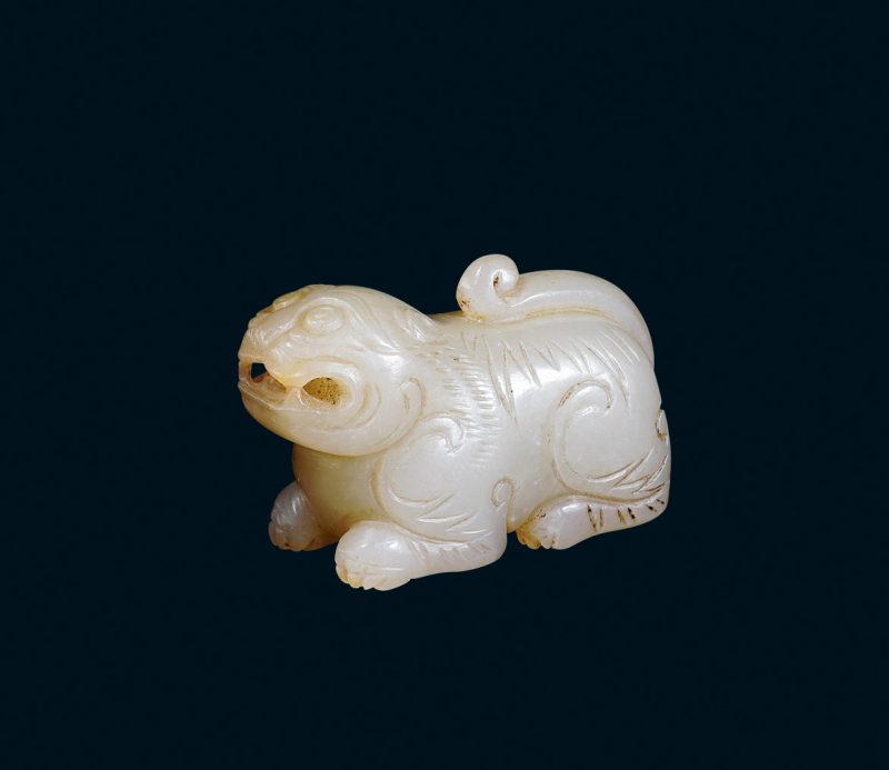 清 白玉虎
