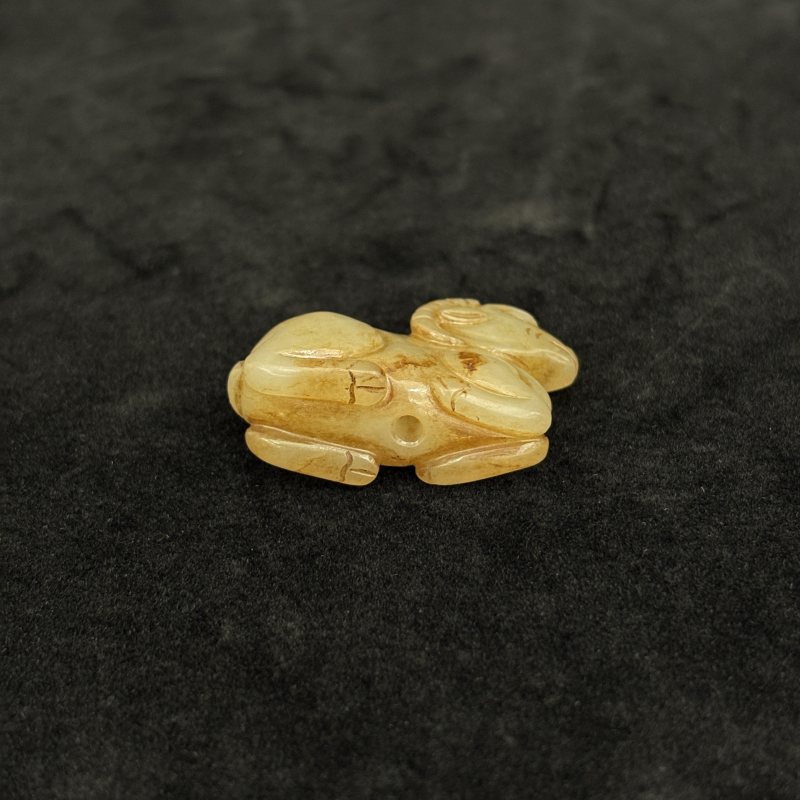 清 白玉羊 白玉仕女 白玉凤一组 - 图12