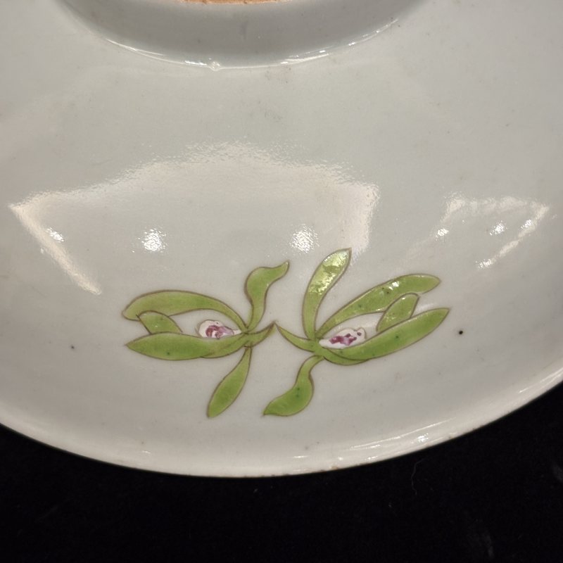 清 粉彩花卉纹碗 青花龙马纹碗两件 - 图8