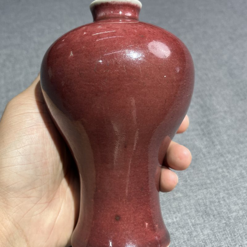 清中期红釉梅瓶 - 图6