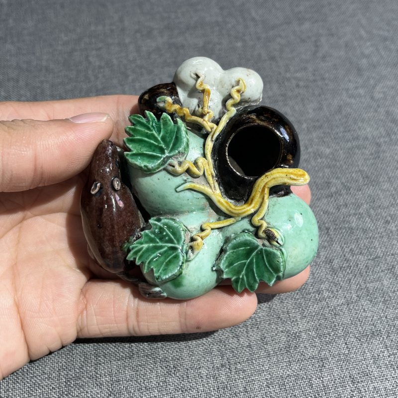 清素三彩瓜果水呈 - 图4