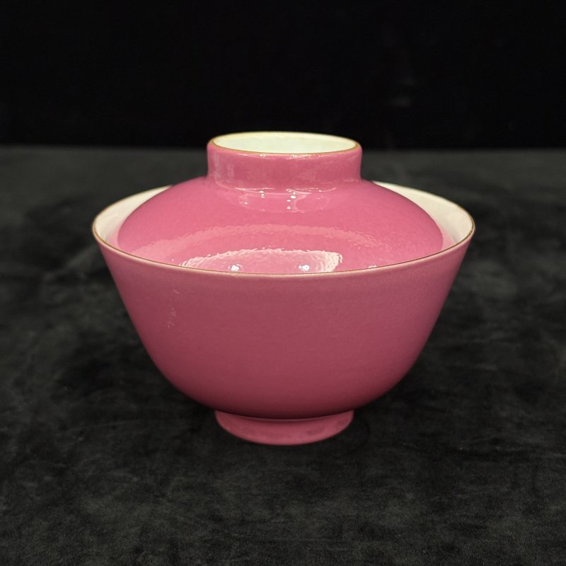 清 胭脂红釉茶具一组 - 图57