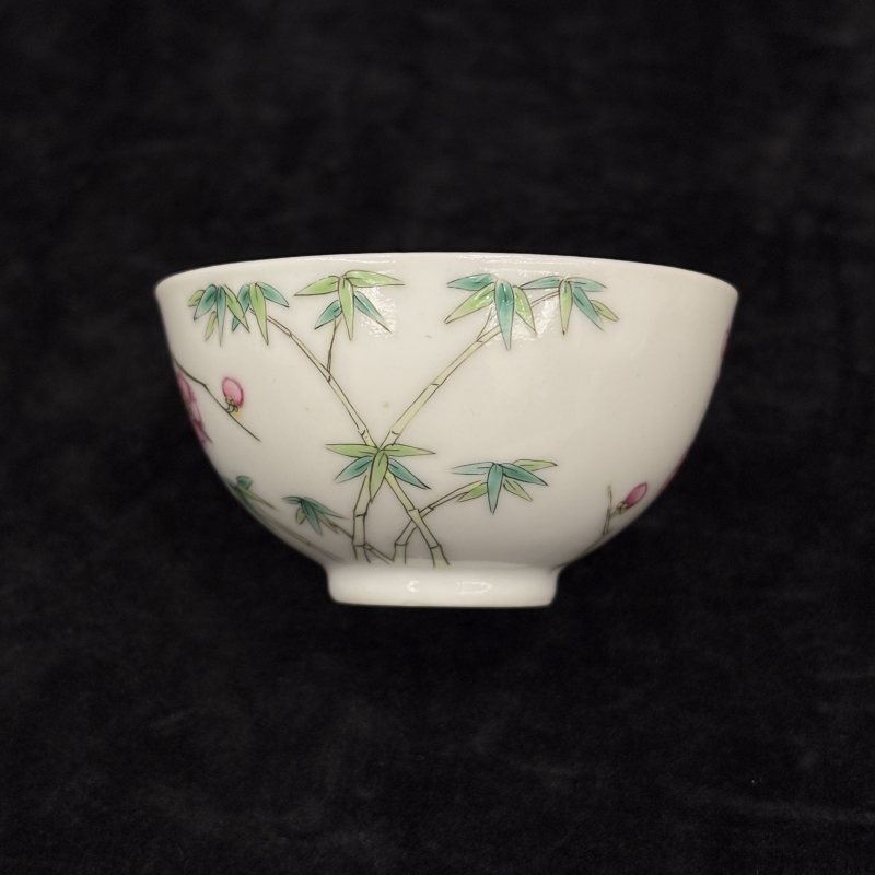 清 珐琅彩花蝶纹杯 - 图4