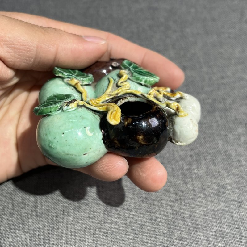 清素三彩瓜果水呈 - 图6
