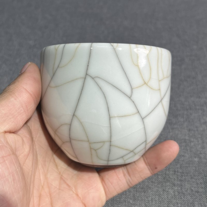 清乾隆哥釉铃铛杯一对 - 图6