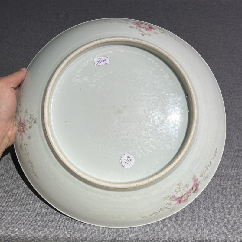 清光绪粉彩龙凤纹大盘 - 图8