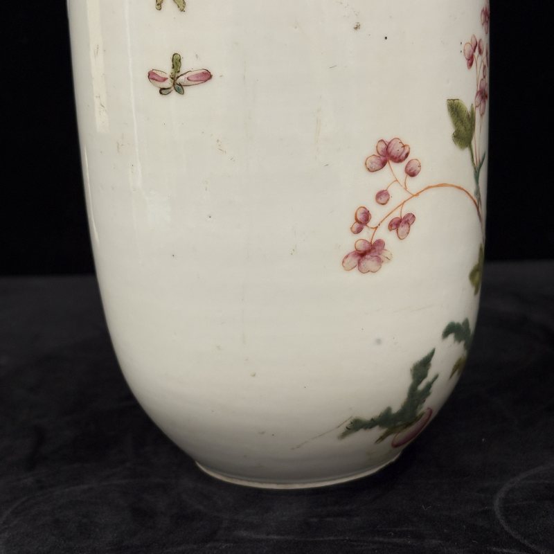 清 粉彩花鸟纹壮罐两件 - 图7