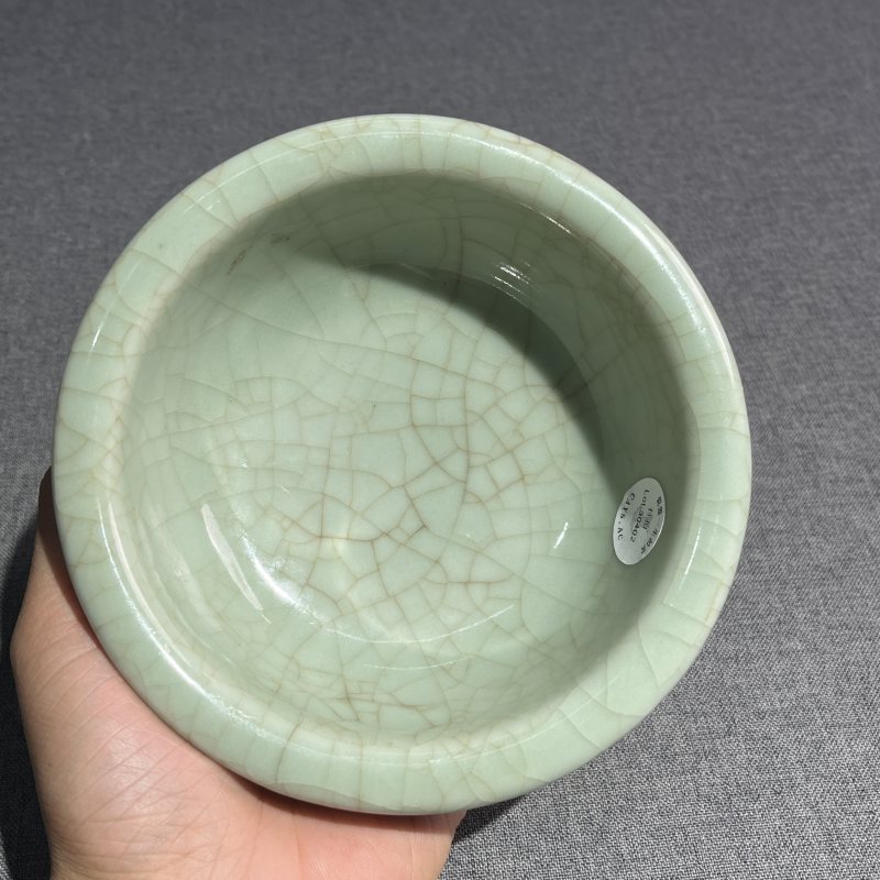 清早期郎绿釉墩式碗 - 图6