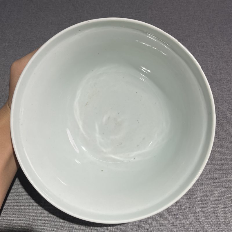 清乾隆青花团龙花卉纹碗 - 图6