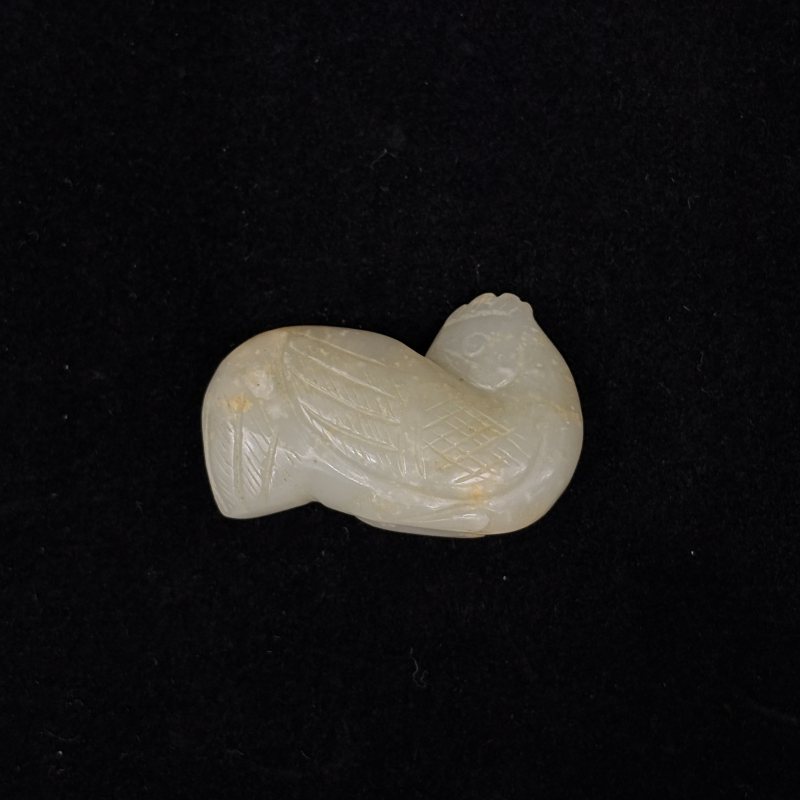 清 白玉童子 白玉鸡两件 - 图8