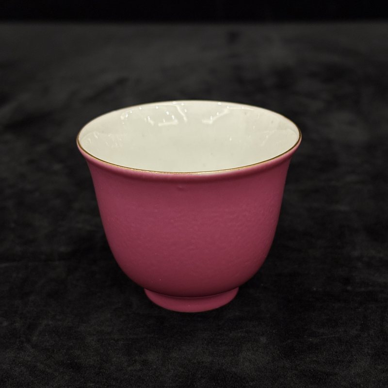 清 胭脂红釉茶具一组 - 图4