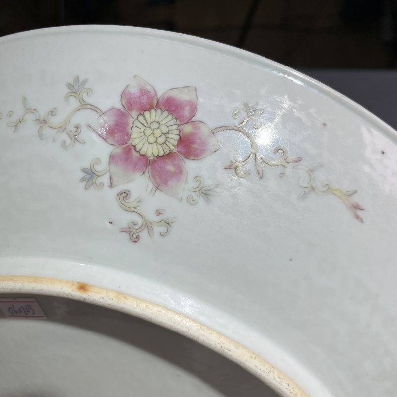 清光绪粉彩龙凤纹大盘 - 图12