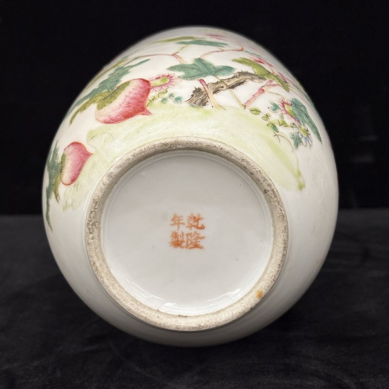 清 粉彩花鸟纹壮罐两件 - 图13
