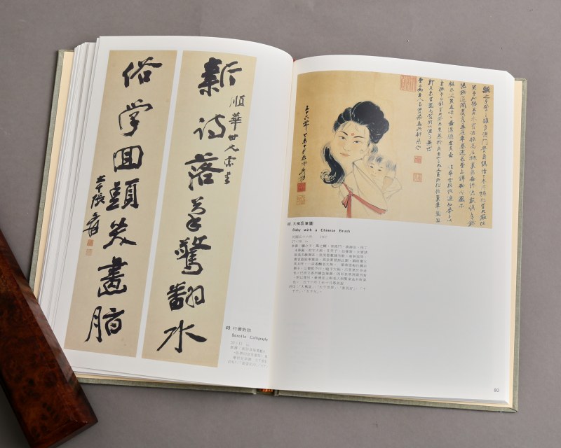1980年代 台湾早期《张大千书画集》7册 - 图6