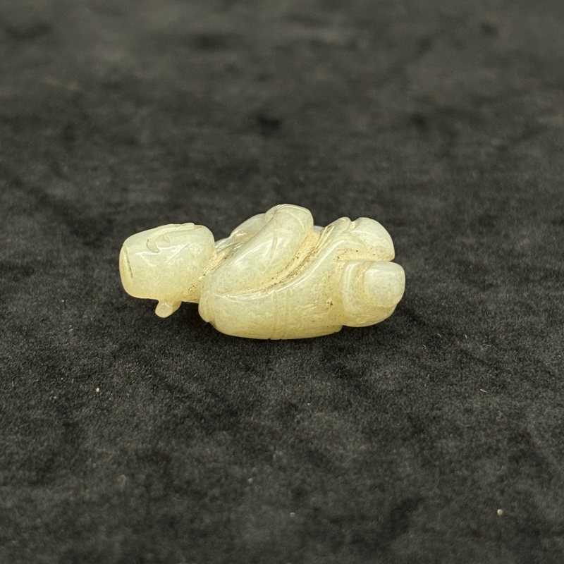 清 白玉童子 白玉鸡两件 - 图11