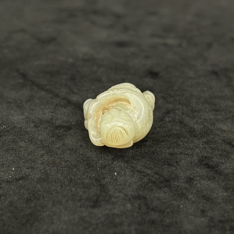 清 白玉童子 白玉鸡两件 - 图12