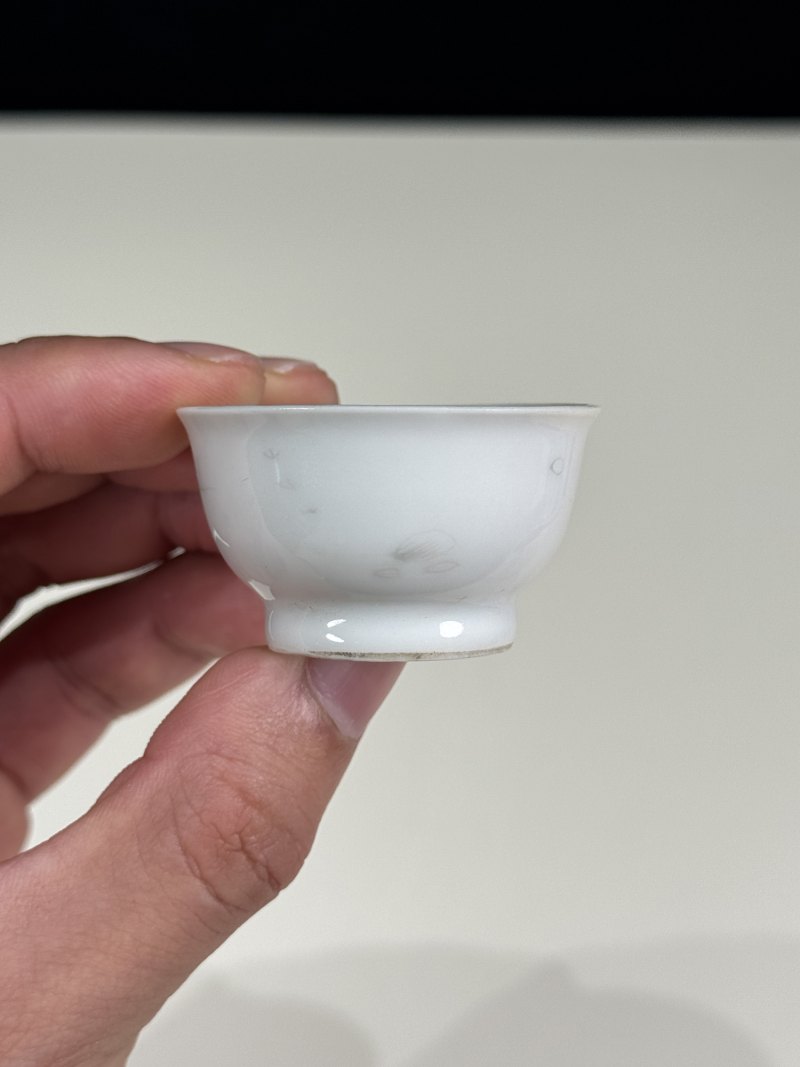 清雍正 墨彩山水小杯 - 图8