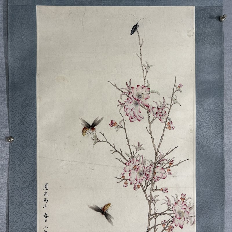 清 翁小海（名雒） 花虫 - 图2