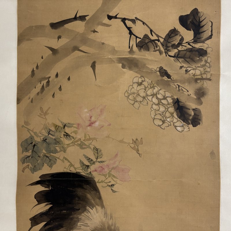 清 朱偁 花鸡 - 图4