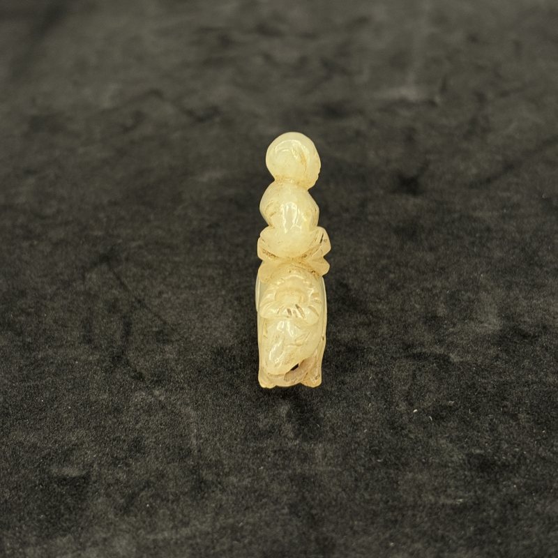 清 白玉胡人 白玉童子牧牛 白玉鹭鸶一组 - 图11