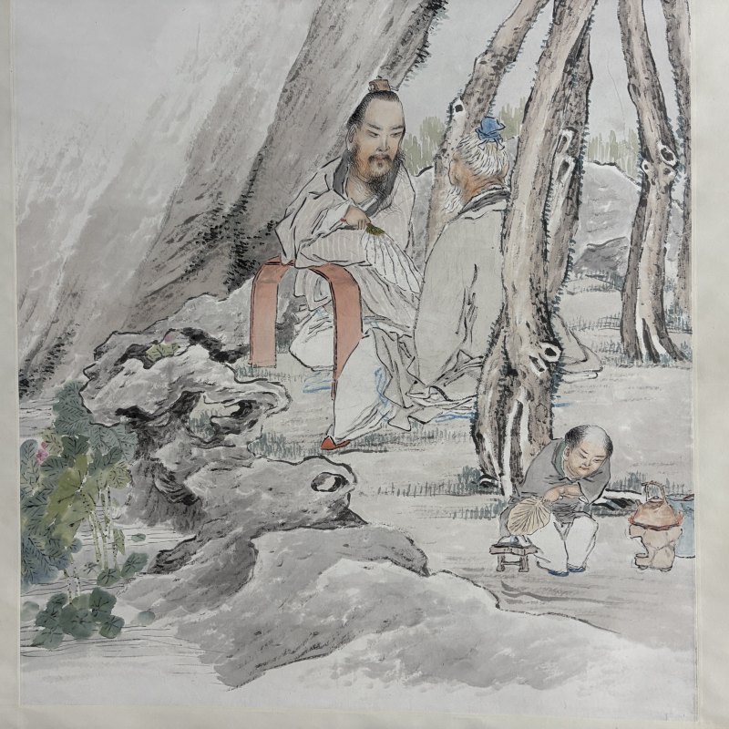 清 沈心海 荷净纳凉 - 图4