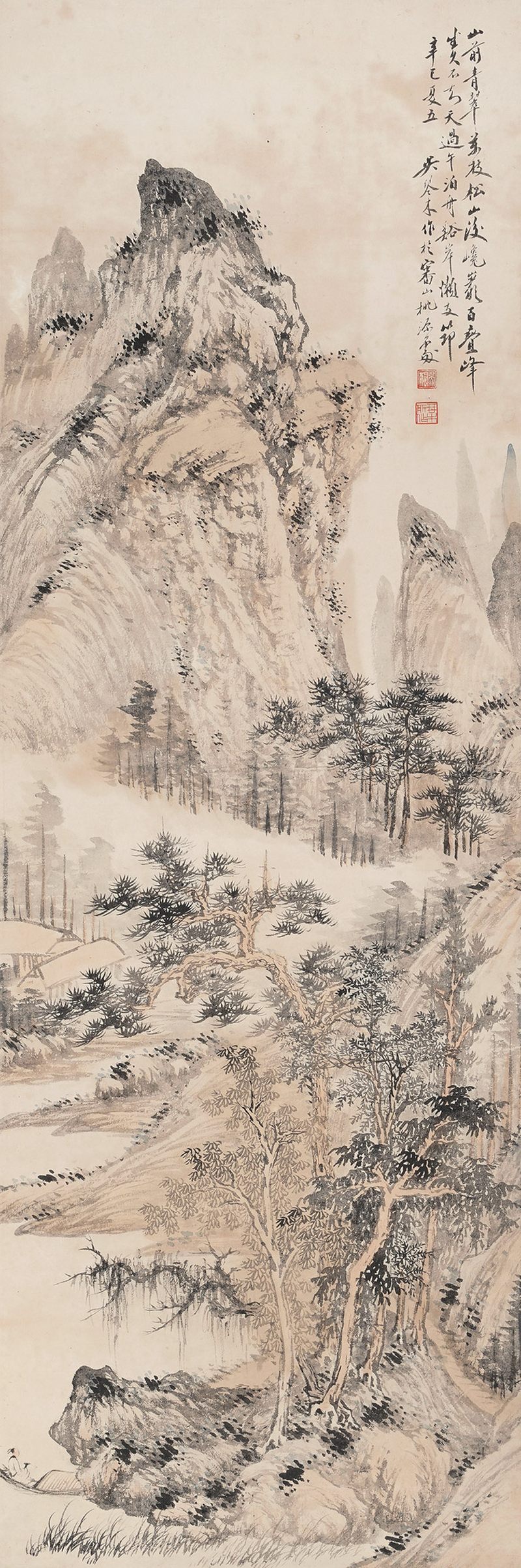近现代 吴琴木 山水