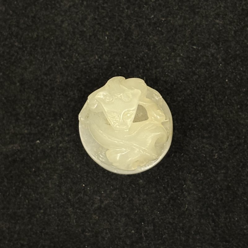 清 白玉珠 玉琮 白玉雕螭龙印钮一组 - 图9