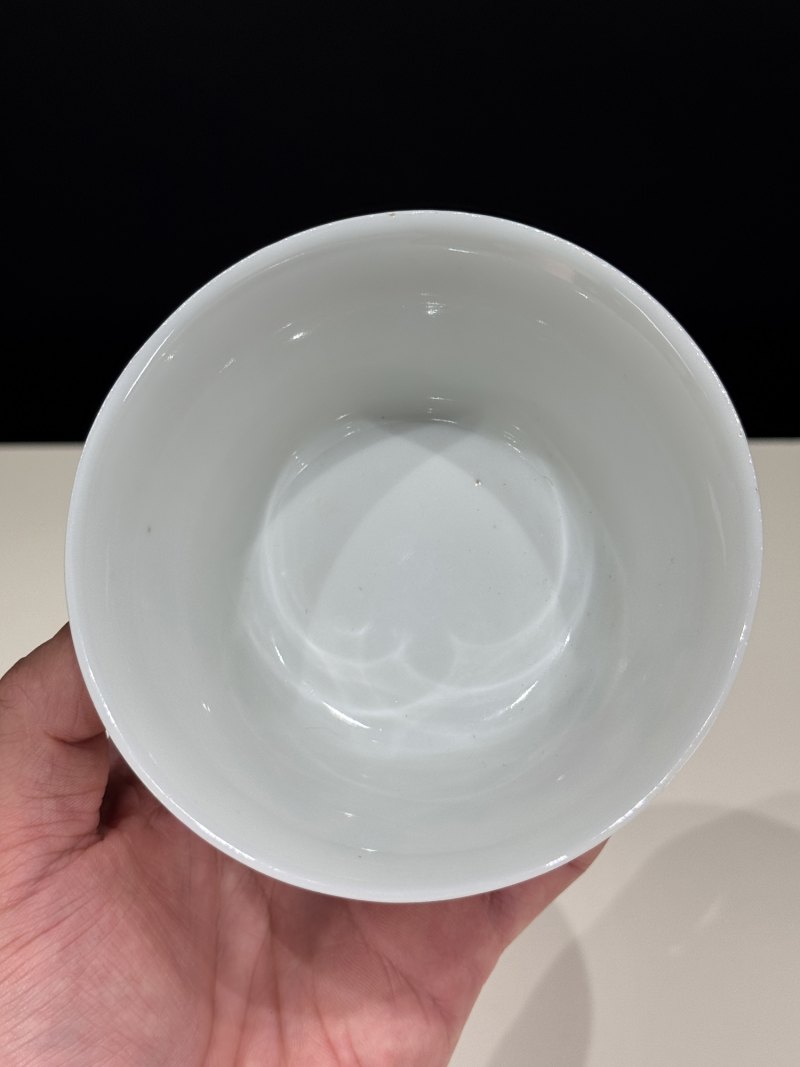 民国 粉彩花卉纹茶碗一对 - 图7
