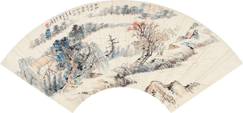 近现代 张大千 山水