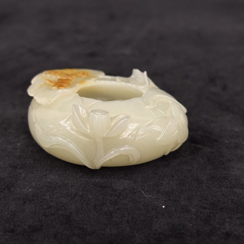 白玉留皮一品清廉水盂 - 图6