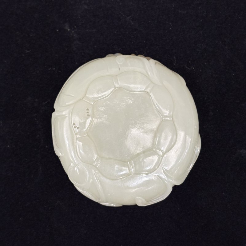 白玉留皮一品清廉水盂 - 图7
