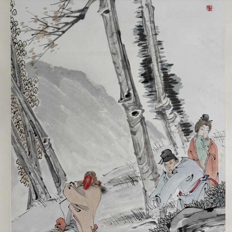 近现代 李芳园 风尘三侠 - 图3