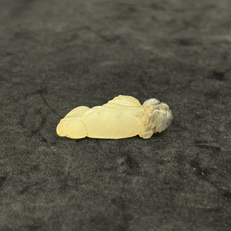 清 白玉胡人 白玉童子牧牛 白玉鹭鸶一组 - 图18