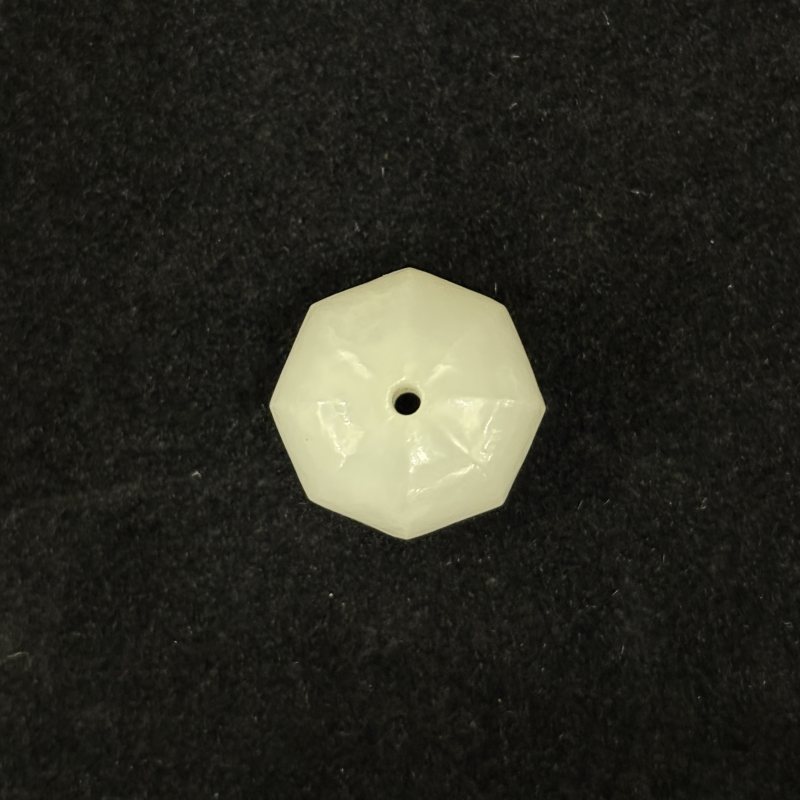 清 白玉珠 玉琮 白玉雕螭龙印钮一组 - 图4