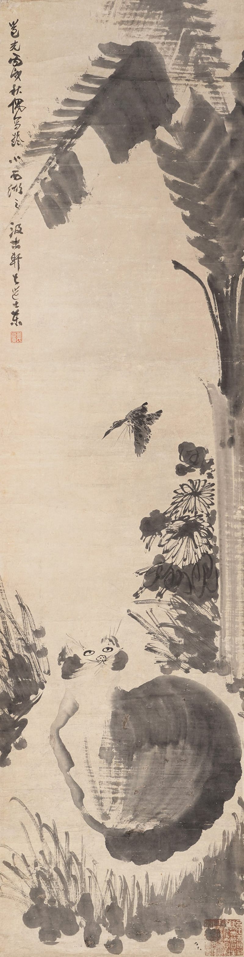 清 曾衍东 猫蝶