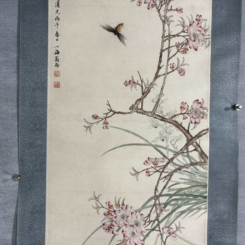 清 翁小海（名雒） 花虫 - 图3